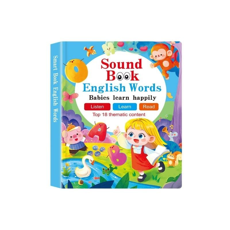 Sound Book English Words: Babies Learn Happily (Top 18 Thematic Content)